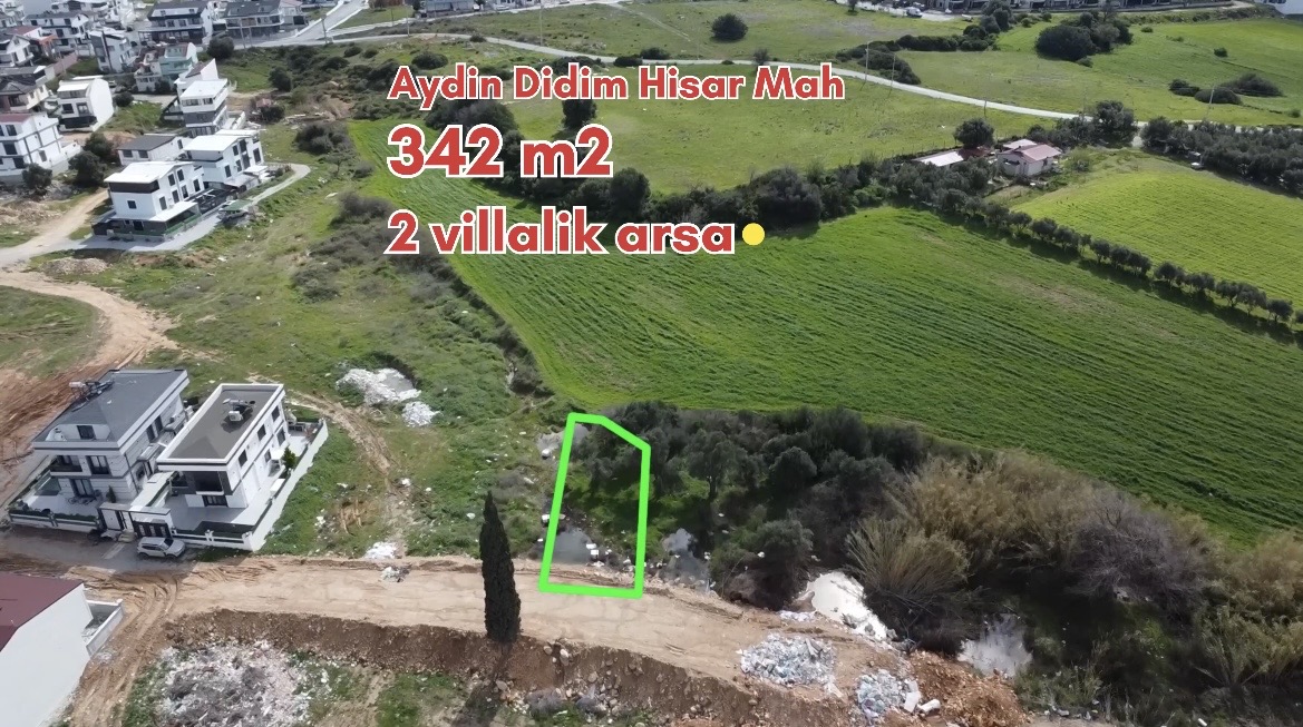 Aydın Didim Hisar Mah 342m2 2 Villalık Arsa