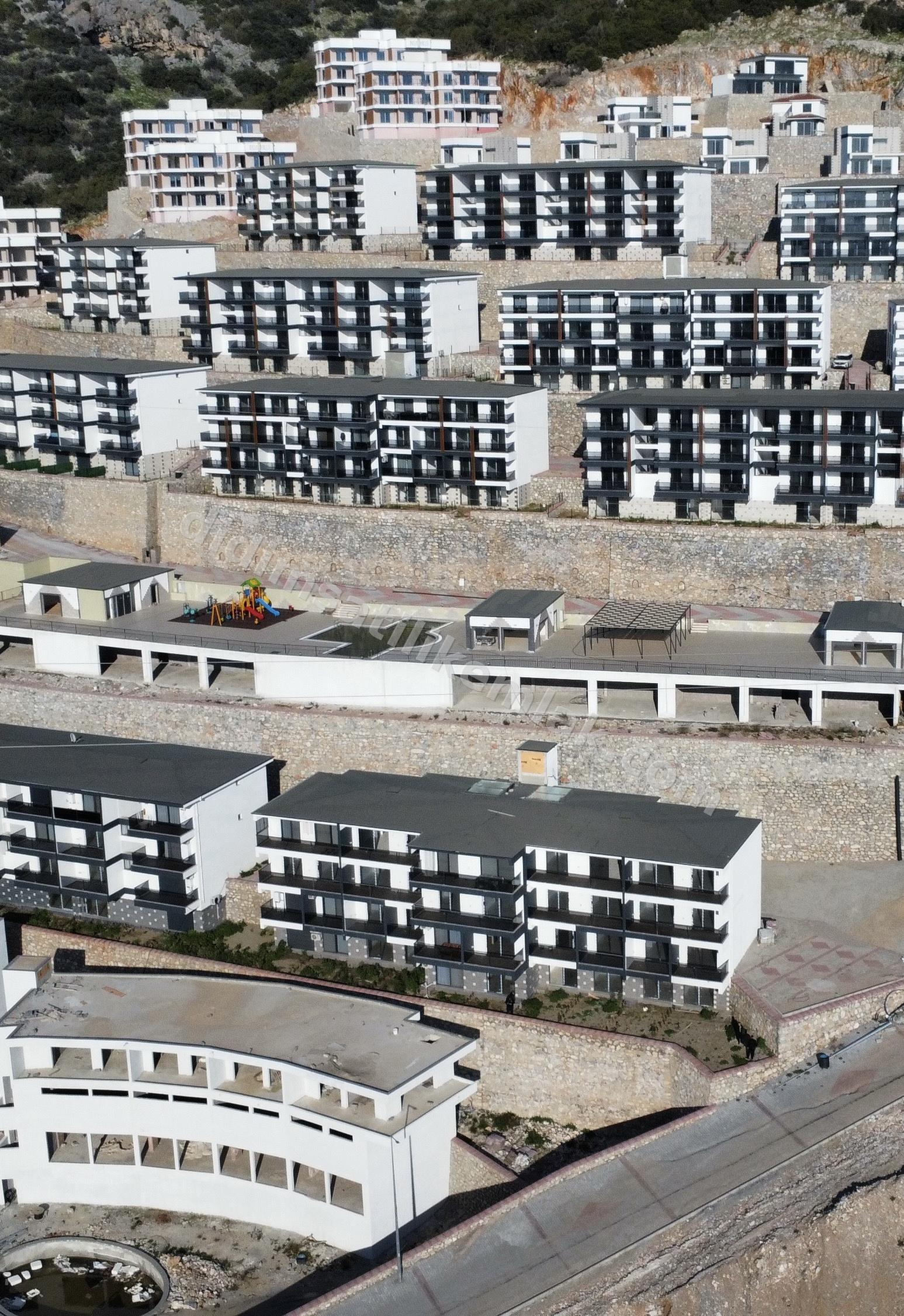 Aydin Didim Akbük panoramik deniz manzarali 2+1 bahce dublexi