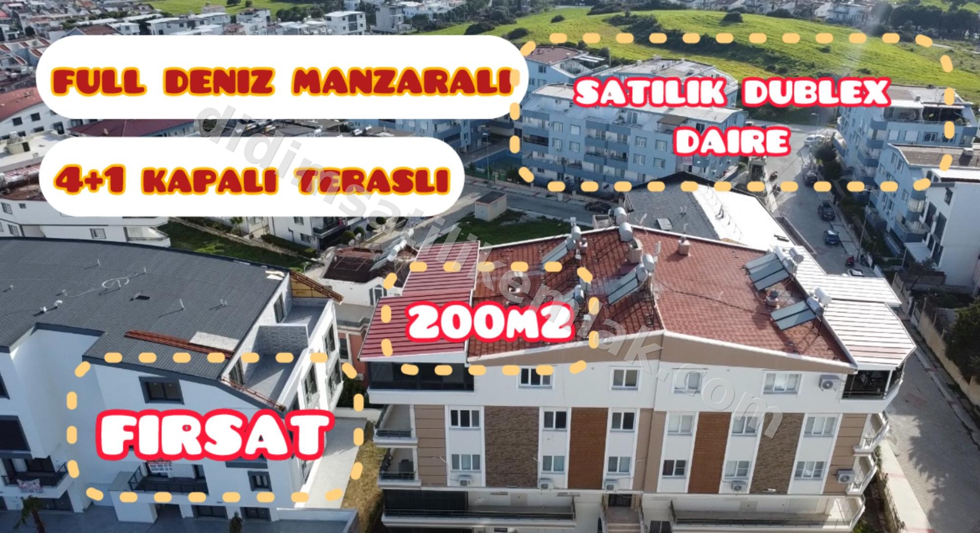 Aydin Didim 200 m2 4+1 dublex daire